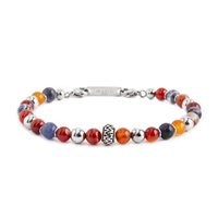 Bracciale Marlù Uomo Namastè in Acciaio Sodalite 13BR110